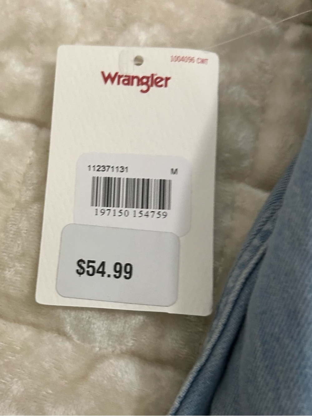 Wrangler Light Wash Denim Western Shirt - Picture 5 of 7